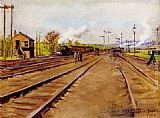 Stanhope Paintings - The Sidings by Stanhope Alexander Forbes